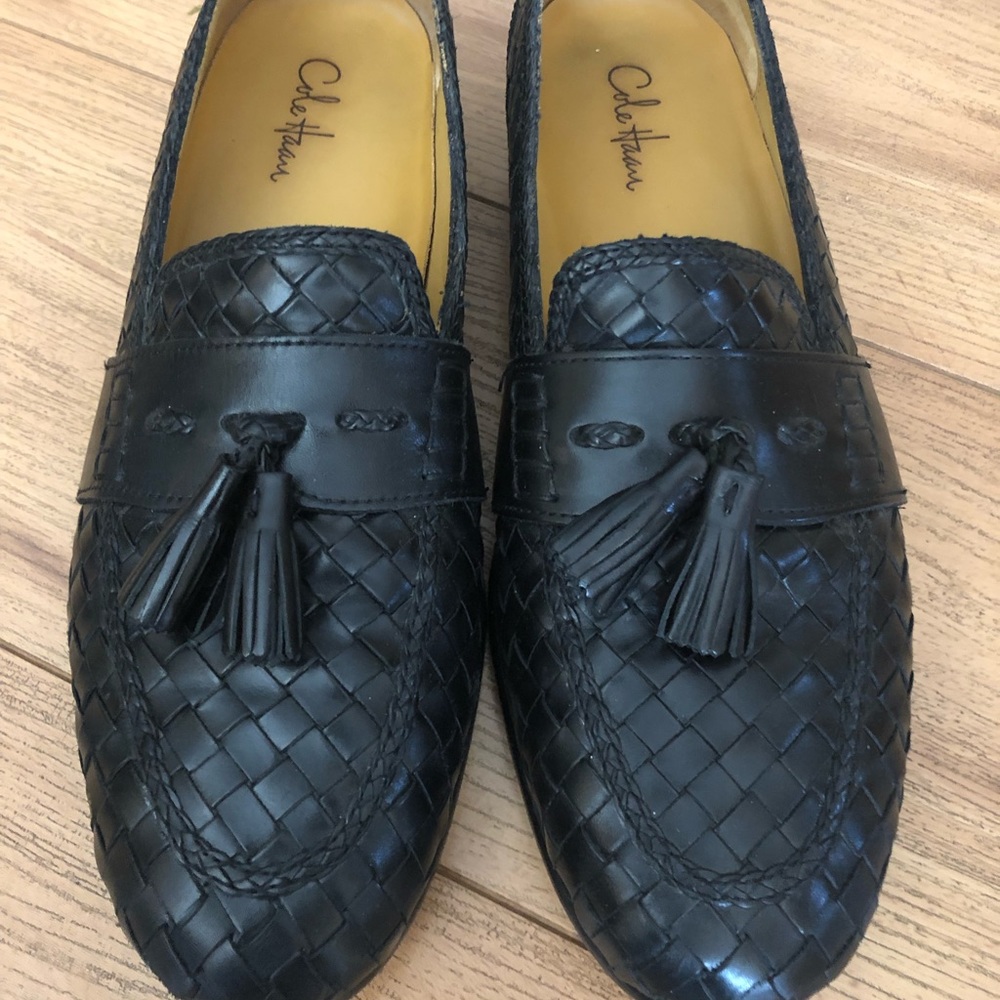 Cole Haan Black like new slip ons